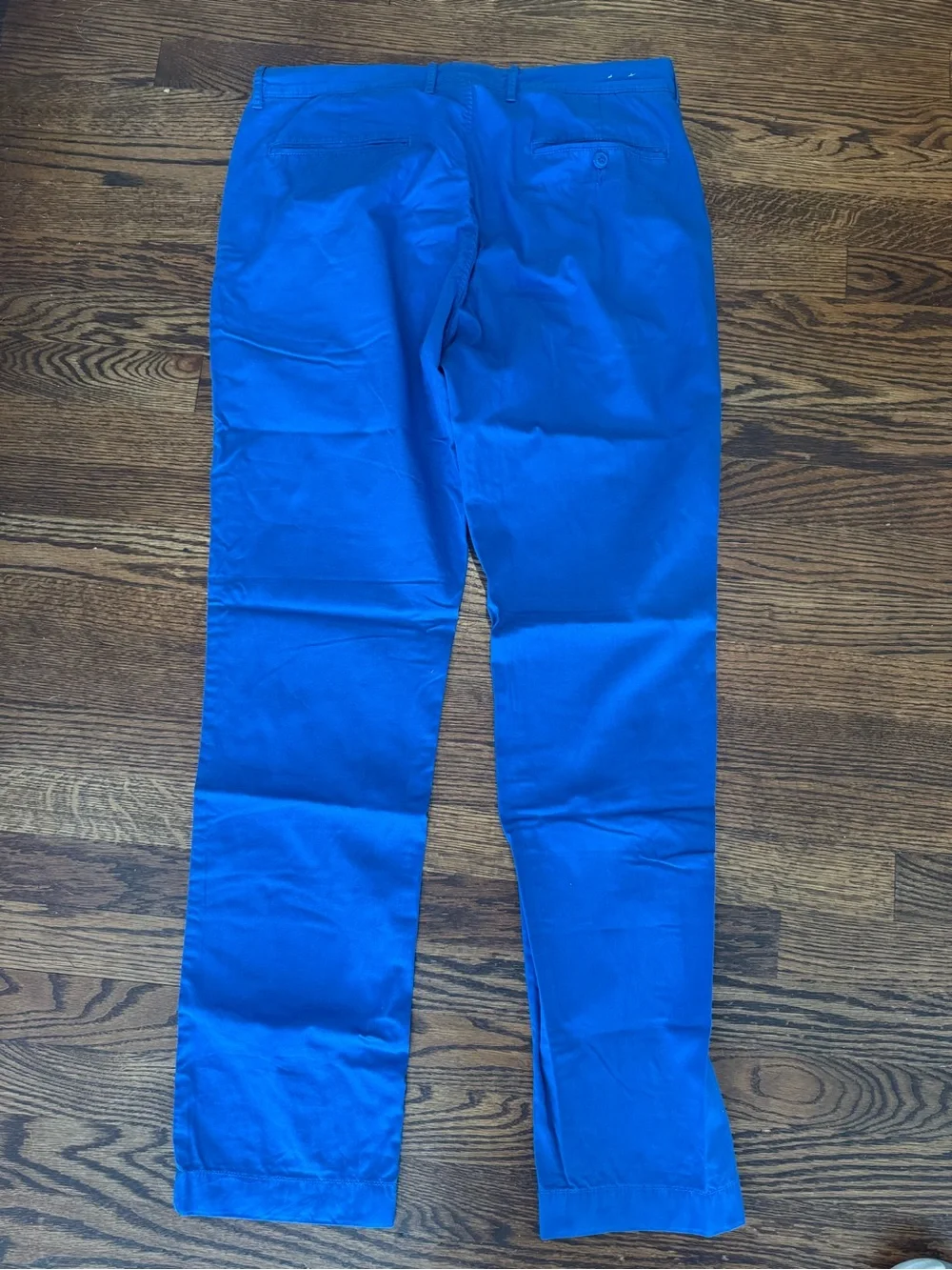 J Crew Vibrant Electric Blue Straight-Leg Pants 32x32